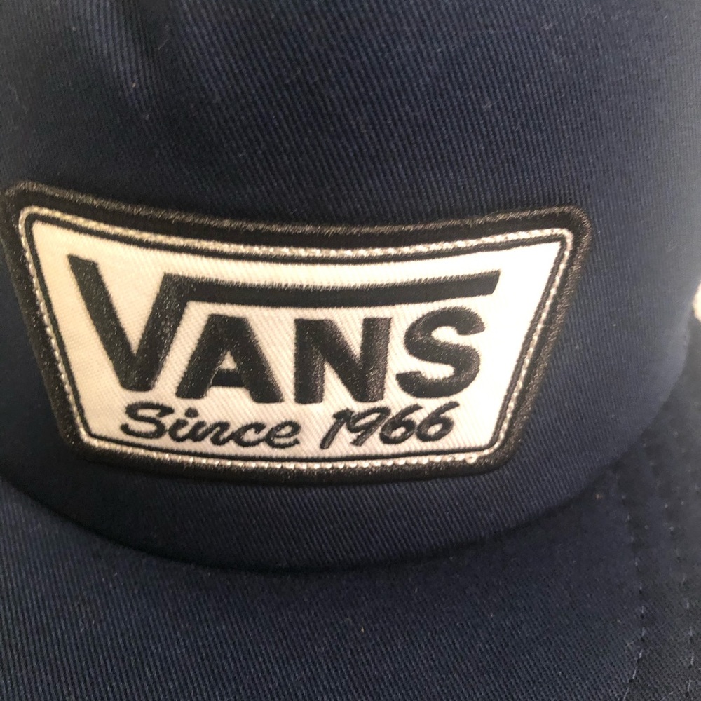 Vans | Navy Patch Snap Back Hat - Picture 2 of 8